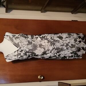 Faith Love and Passion Womens Shear Midi With Liner Gray White Womens size 12